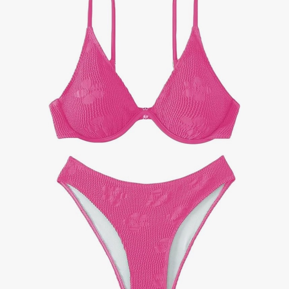 Pink Floral Bikini Set